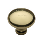 M Marcus Heritage Brass Mushroom Design Wardrobe Knob 38mm 